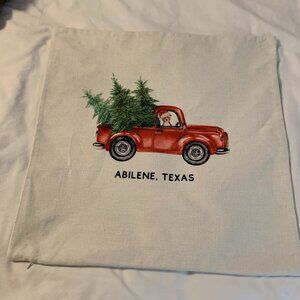 ABILENE, TEXAS  PILLOW COVER 19" SQ.  NWOT